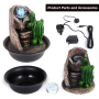 Pyle - AZSLTWF65LED , Home and Office , Water Fountains , Water Fountain - Relaxing Tabletop Water Feature Decoration