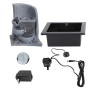 Pyle - sltwf80led , Home and Office , Water Fountains , Water Fountain - Relaxing Tabletop Water Feature Decoration