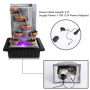 Pyle - sltwf85led , Home and Office , Water Fountains , Water Fountain - Relaxing Tabletop Water Feature Decoration