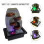 Pyle - AZSLTWF87LED , Home and Office , Water Fountains , Water Fountain - Relaxing Tabletop Water Feature Decoration