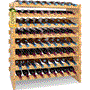 Pyle - SLWMDSF226.5 , Home and Office , Storage - Organization , Stackable Wine Storage Rack - Wine Rack with 72 Bottle Slots, 8-Tier Modular Wine Display Shelves