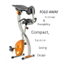 Pyle - SLXB2 , Home and Office , Fitness Equipment - Home Gym , Home/Office Exercise Bike - Upright Bicycle Pedaling Fitness Machine with Laptop Tray