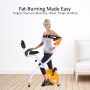 Pyle - SLXB2 , Home and Office , Fitness Equipment - Home Gym , Home/Office Exercise Bike - Upright Bicycle Pedaling Fitness Machine with Laptop Tray