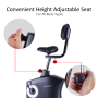 Pyle - SLXB9 , Health and Fitness , Fitness Equipment - Home Gym , Upright Exercise Bike - Bicycle Pedaling Fitness Machine with Laptop Tray