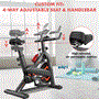 Pyle - SQHBIK-1 , Home and Office , Fitness Equipment - Home Gym , Health and Fitness , Fitness Equipment - Home Gym , Stationary Cycling Bike Exerciser, with Comfortable Seat Cushion, Digital Display with Pulse, iPad Holder