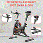 Pyle - SQHBIK-1 , Home and Office , Fitness Equipment - Home Gym , Health and Fitness , Fitness Equipment - Home Gym , Stationary Cycling Bike Exerciser, with Comfortable Seat Cushion, Digital Display with Pulse, iPad Holder