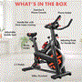 Pyle - SQHBIK-1 , Home and Office , Fitness Equipment - Home Gym , Health and Fitness , Fitness Equipment - Home Gym , Stationary Cycling Bike Exerciser, with Comfortable Seat Cushion, Digital Display with Pulse, iPad Holder