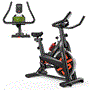 Pyle - SQHBIK-1 , Home and Office , Fitness Equipment - Home Gym , Health and Fitness , Fitness Equipment - Home Gym , Stationary Cycling Bike Exerciser, with Comfortable Seat Cushion, Digital Display with Pulse, iPad Holder
