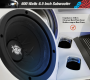 Pyle - UVW64 , On the Road , Vehicle Subwoofers , 600 Watts 6.5 Inch Subwoofer