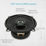 Pyle - VX520 , On the Road , Vehicle Speakers , 5.25 -In Car Stereo Speaker Pair - Universal OEM Replacement 2-Way Pro Audio Component Speakers (120 Watt MAX)