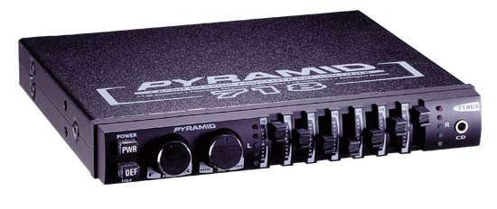Pyle - 718EX , On the Road , Equalizers - Crossovers , 7 Band Graphic Equalizer w/Sub Crossover