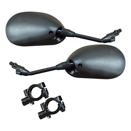 Pyle - ACCHURESMIRROR , Parts , Adjustable Handlebar Bike Mirror - HD Blast-Resistant, Safe Crystal-Clear Glass Mirror