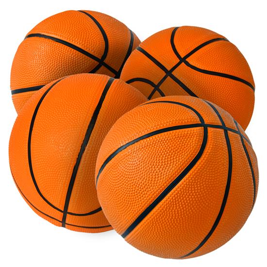 Pyle - ACCSLBSKBG10.5 , Sports and Outdoors , 4 Pcs. Rubber Basketball - Made for Indoor and Outdoor Basketball Games with Deep Channel Construction