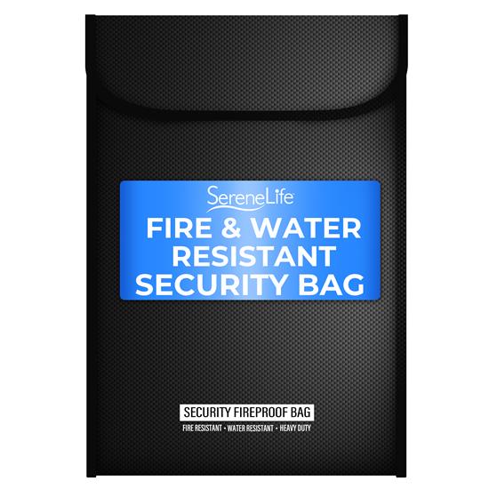 Pyle - ACCSLFPB2838P1.5 , Home and Office , Storage - Organization , Fireproof and Waterproof Security Bag - Fireproof Document and Money Bag with Interior Pockets and Compartments