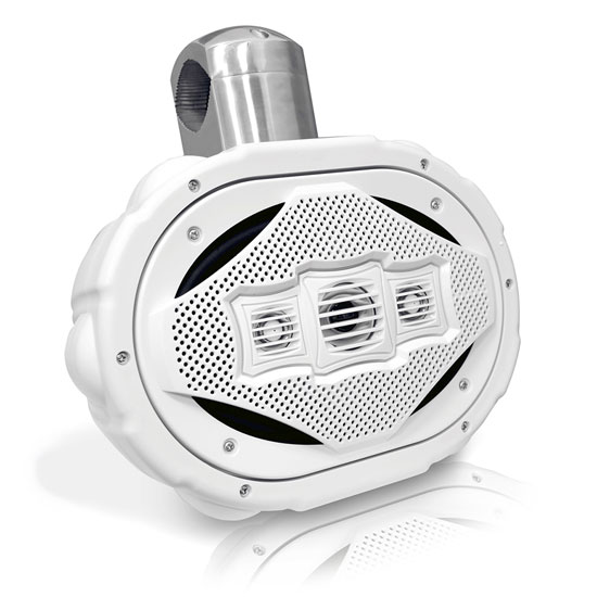 Pyle - AQWB69W , Used , 300 Watts 6''x 9'' 4-Way Marine Wake Board Speaker (White Color)