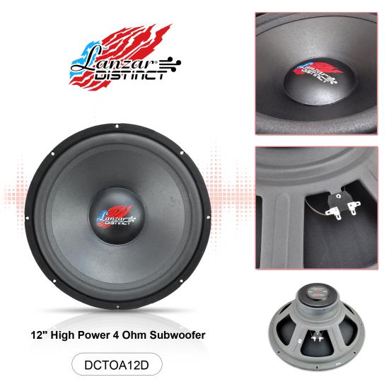 Lanzar DCTOA12D Marine and Waterproof Vehicle Subwoofers On the