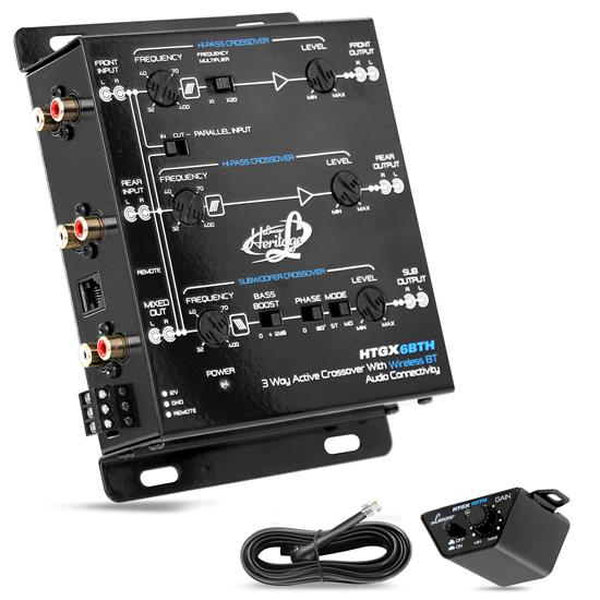 Pyle - HTGX6BTH , Sound and Recording , Equalizer - Crossover  , 3 Way Active Crossover With Bluetooth Wireless Audio Connectivity