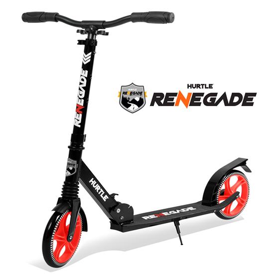 Pyle - HURTSBLK.5 , Sports and Outdoors , Kids Toy Scooters , Lightweight and Foldable Kick Scooter - Adjustable Scooter for Teens and Adult, Alloy Deck with High Impact Wheels (Black)