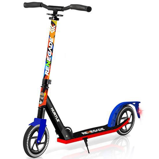 Pyle - HURTSGR.5 , Sports and Outdoors , Kids Toy Scooters , Lightweight and Foldable Kick Scooter - Adjustable Scooter for Teens and Adult, Alloy Deck with High Impact Wheels (Graffiti)