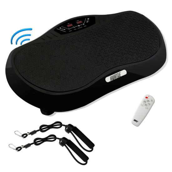 Pyle - HURVBTR35BT , Health and Fitness , Fitness Equipment - Home Gym , Vibration Fitness Machine - Vibrating Platform Exercise & Workout Trainer with Built-in Bluetooth Speakers