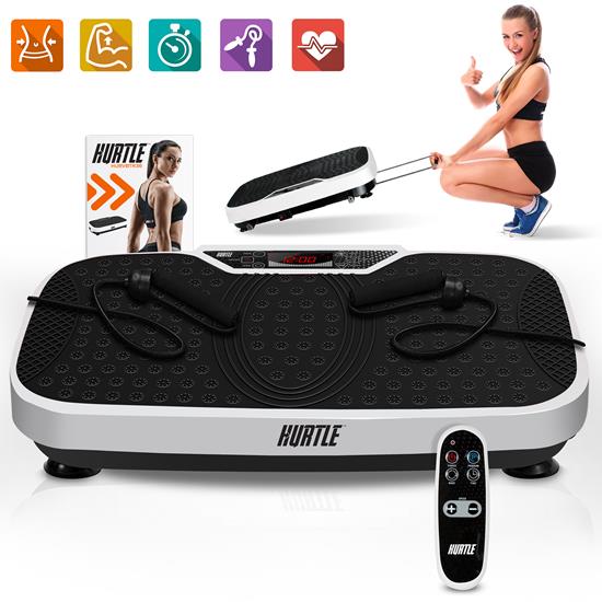 Hurtle standing vibration fitness machine vibrating platform exercise & workout trainer with adjustable speed deals