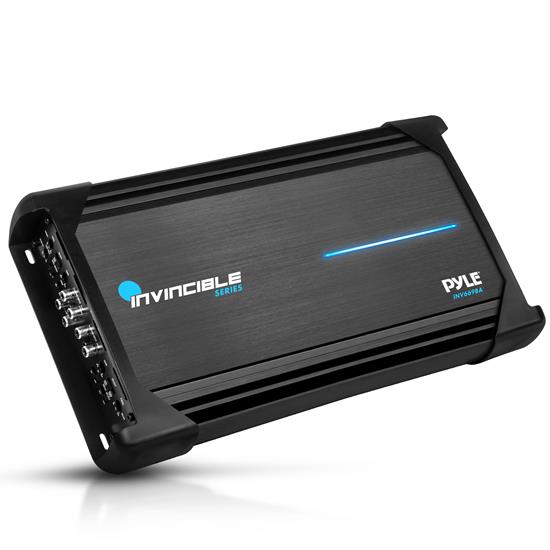 Pyle - INV669BA , On the Road , Vehicle Amplifiers , 6 Channel 3000Watts Max Mosfet Amplifier, Invincible Series Amplifier