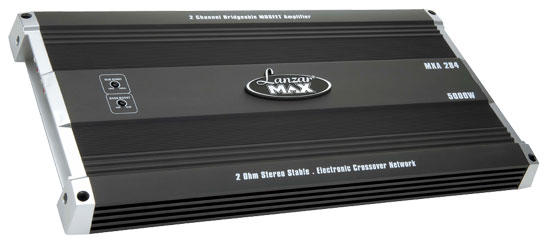 Pyle - MXA284 , On the Road , Vehicle Amplifiers , 5000 Watt 2 Channel Bridgeable MOSFET Amplifier