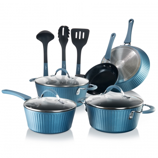 white non stick pots and pans set