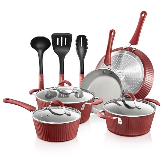 NutriChef NCCW11RDL Kitchen & Cooking Cookware & Bakeware