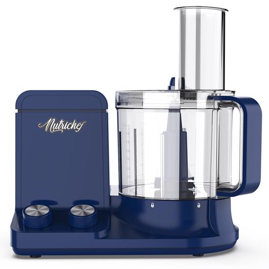 Pyle - NCFPBLU.5 , Kitchen & Cooking , Blenders & Food Processors , Multifunction Food Processor - Ultra Quiet Powerful Motor, Includes 6 Attachment Blades, Up to 2L Capacity (Blue)