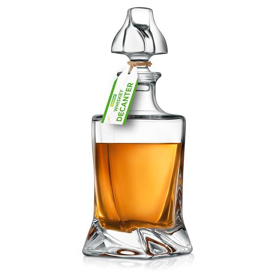 Pyle - NCGD1XZ96.5 , Home and Office , Storage - Organization , Home Bar Whiskey Decanter - Glass Liquor Decanter for Brandy, Wine, Whisky or Vodka and more