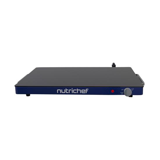 Pyle - NCWTG5442BLUE , Kitchen & Cooking , Food Warmers & Serving , Electric Food Warming Tray - Hot Server Plate with Adjustable Temperature Control Ideal for Buffets, Restaurants, Parties, Events and Home Dinners (Blue)