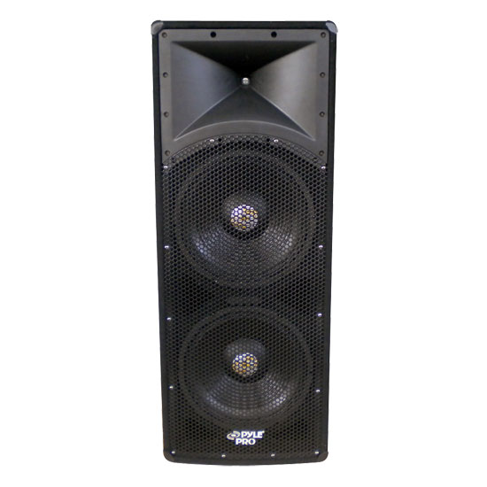 Pyle - PADH153 , Sound and Recording , Studio Speakers - Stage Monitors , 1600 Watt Dual 15''  3 Way  PA Speaker Cabinet