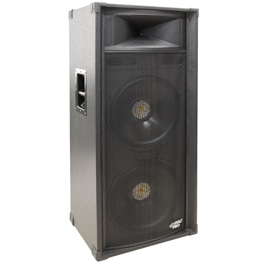 Pyle - PADH21580 , Sound and Recording , Studio Speakers - Stage Monitors , 1400 Watt Dual 15'' 3-Way Stage Speaker Cabinet
