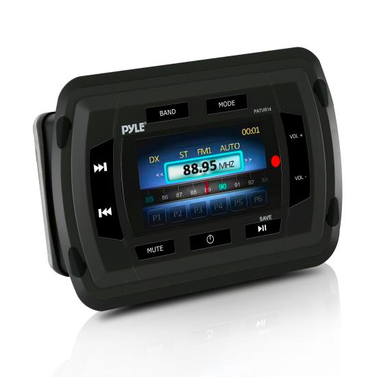 Pyle - UPATVR14 , Marine and Waterproof , Headunits - Stereo Receivers , Marine Bluetooth Audio/Video Receiver - Water Resistant A/V Stereo Headunit, Color LCD Display, USB Reader