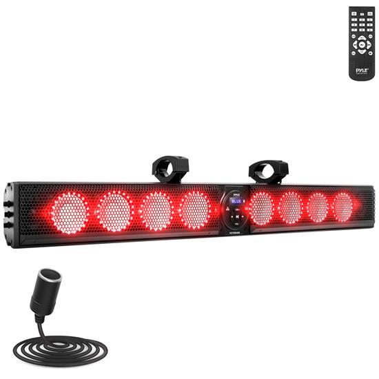 Pyle - PATVSB4700 , Sound and Recording , SoundBars - Home Theater , 46" Wide Aluminum Alloy Sound Bar Speaker System w AUX/BT/USB/RGB Lights and Remote Control, 8 x 30 Watts