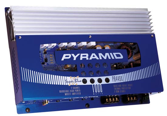 Pyle - PB449X , On the Road , Vehicle Amplifiers , 1000 Watt 2 Channel MOSFET Amplifier