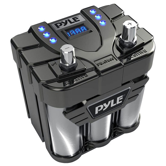 Pyle - PBAT800 , On the Road , Capacitors , 800 AMP 16V Battery  Capacitor (Car Battery with Built-in Capacitor)