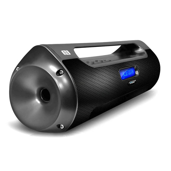 Pyle - PBMSPG50 , Gadgets and Handheld , Portable Speakers - Boom Boxes , Street Vibe Bluetooth Portable Boom Box Speaker System, 2-Channel, Wireless NFC Pairing, USB Flash and Micro SD Memory Card Readers, FM Radio, AUX Input