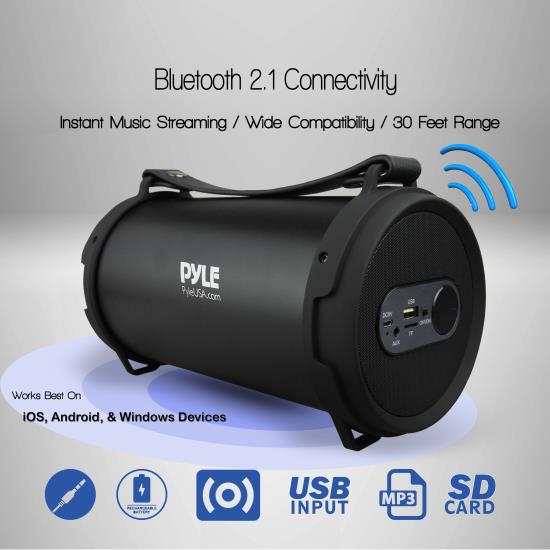 Pyle UPBMSPG7 Home and Office Portable Speakers Boom Boxes