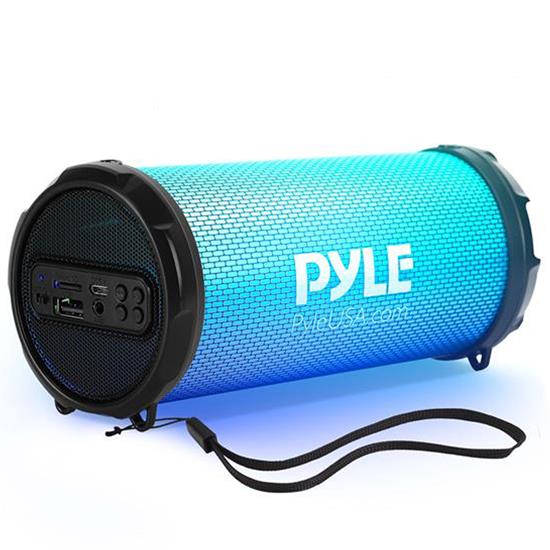 Pyle - PBMSPRG3 , Sports and Outdoors , Portable Speakers - Boom Boxes , Gadgets and Handheld , Portable Speakers - Boom Boxes , Bluetooth BoomBox Speaker System - Wireless & Portable Stereo Radio Speaker with Built-in RGB Lights, FM Radio
