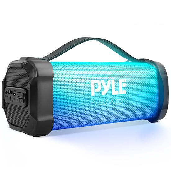 Pyle - PBMSPRG4 , Sports and Outdoors , Portable Speakers - Boom Boxes , Gadgets and Handheld , Portable Speakers - Boom Boxes , Bluetooth BoomBox Speaker System - Wireless & Portable Stereo Radio Speaker with Built-in RGB Lights, FM Radio