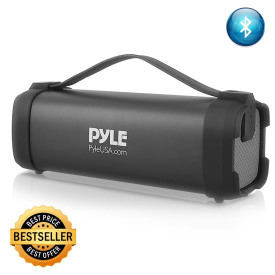 Pyle - UPBMSQG5 , Sports and Outdoors , Portable Speakers - Boom Boxes , Gadgets and Handheld , Portable Speakers - Boom Boxes , Compact & Portable Bluetooth Wireless Speaker with Built-in Rechargeable Battery, MP3/USB Reader, FM Radio