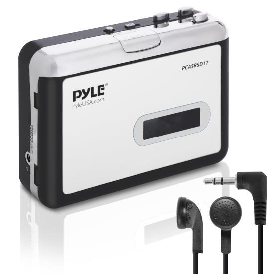 Pyle - PCASRSD17 , Home and Office , TVs - Monitors , Cassette Player with MP3 Converter Recorder - Tape Audio Digitizer