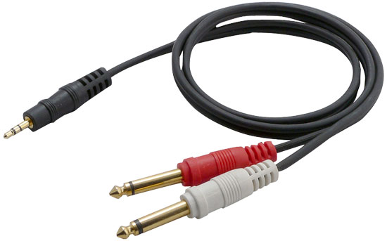 Pyle - PCBL43FT3 , Home and Office , Cables - Wires - Adapters , Sound and Recording , Cables - Wires - Adapters , 12 Gauge 3Ft 3.5mm Male Stereo To Dual 1/4''  Male Mono Y-Cable Adapter
