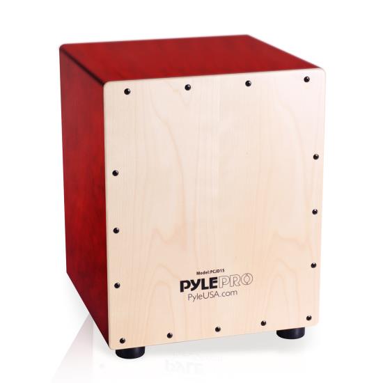 Pyle - PCJD15 , Musical Instruments , Drums , Stringed Jam Cajon - Wooden Cajon Percussion Box