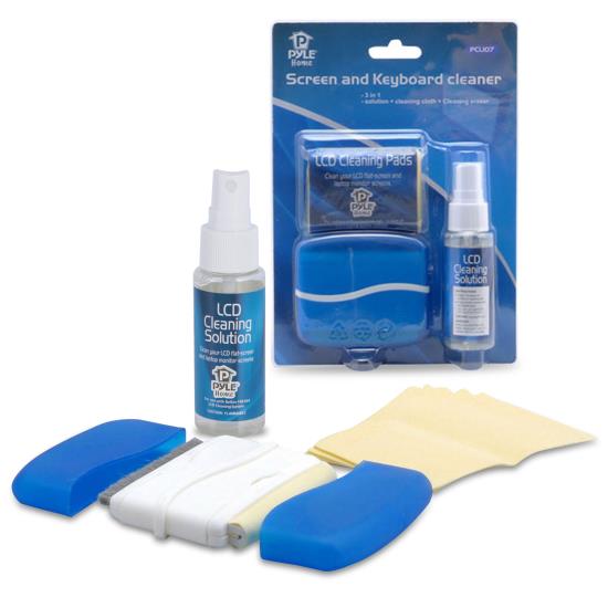 Pyle - PCL107 , Home and Office , TVs - Monitors , LCD Screen & Computer Keyboard 8 pc Cleaning Kit