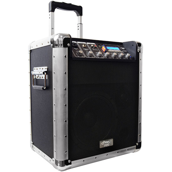 Pyle - pcmx260mb , Sound and Recording , PA Loudspeakers - Cabinet Speakers , Battery Powered Portable PA System w/USB/SD/MP3 Inputs( Wired Microphone Included)