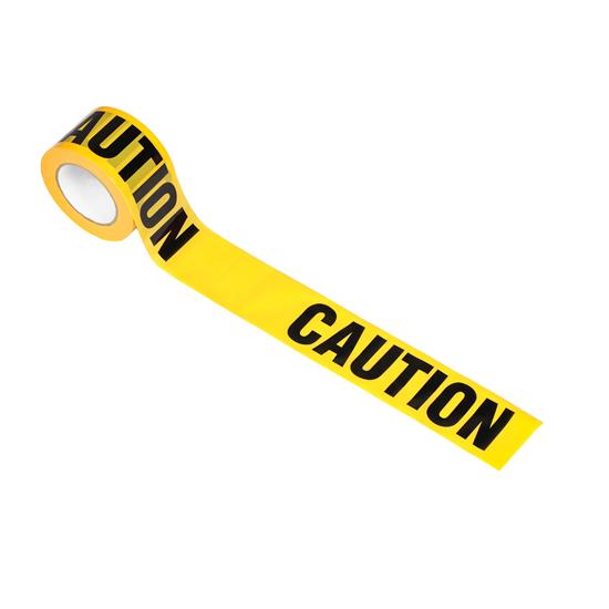 Pyle - PCNTX2 , On the Road , Safety Barriers , 2 Pieces Safety Yellow Caution Tape Set - 200 Meters Long Tape Roll Suitable for a Wide Range of Applications, Including Roadworks, Events, and Hazardous Areas (Black and Yellow)