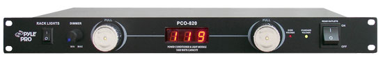 Pyle - PCO820 , Home and Office , Power Supply - Power Converters , 19'' Rack Mount 8 Outlets 1800 Watt Power Conditioner W/Voltage Meter